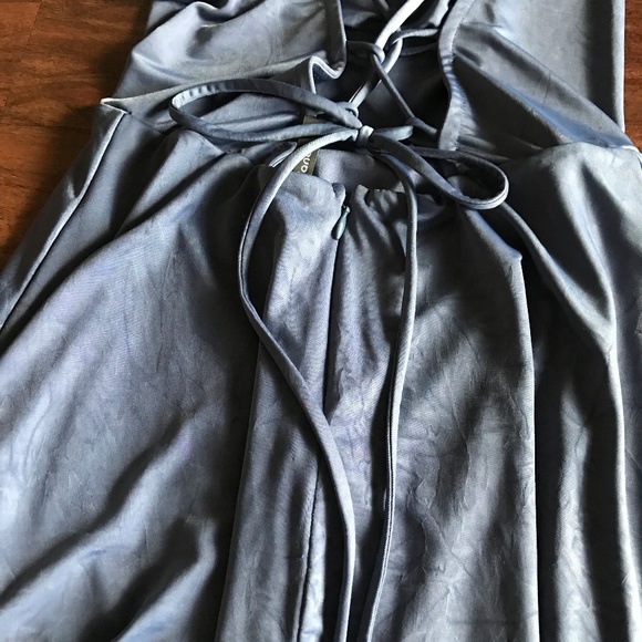 Tobi forever blue lace up skater dress - Picture 7 of 8